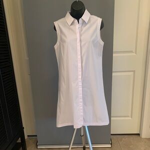 Saks 5th Avenue White Sleeveless Dress